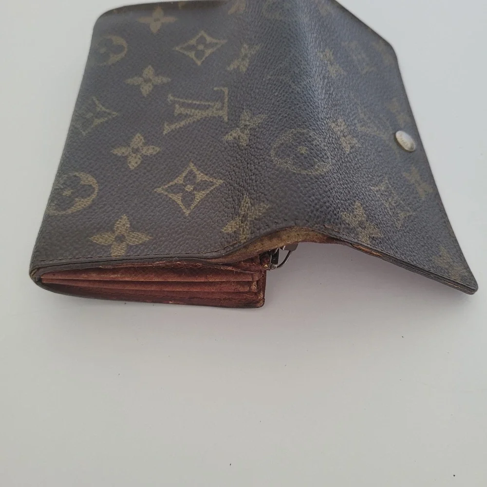 Louis Vuitton Monogram Canvas Portefeuille Tresor Wallet Vintage Brown 882‎ AN - Picture 11 of 15